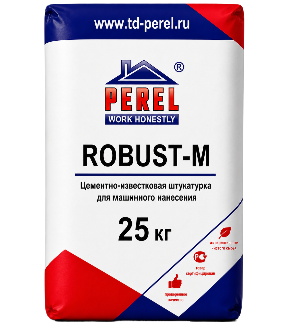 Perel Robust-M, 25 кг, цементная штукатурка для машинного нанесения Perel Robust-M, 25 кг, цементная штукатурка для машинного нанесения