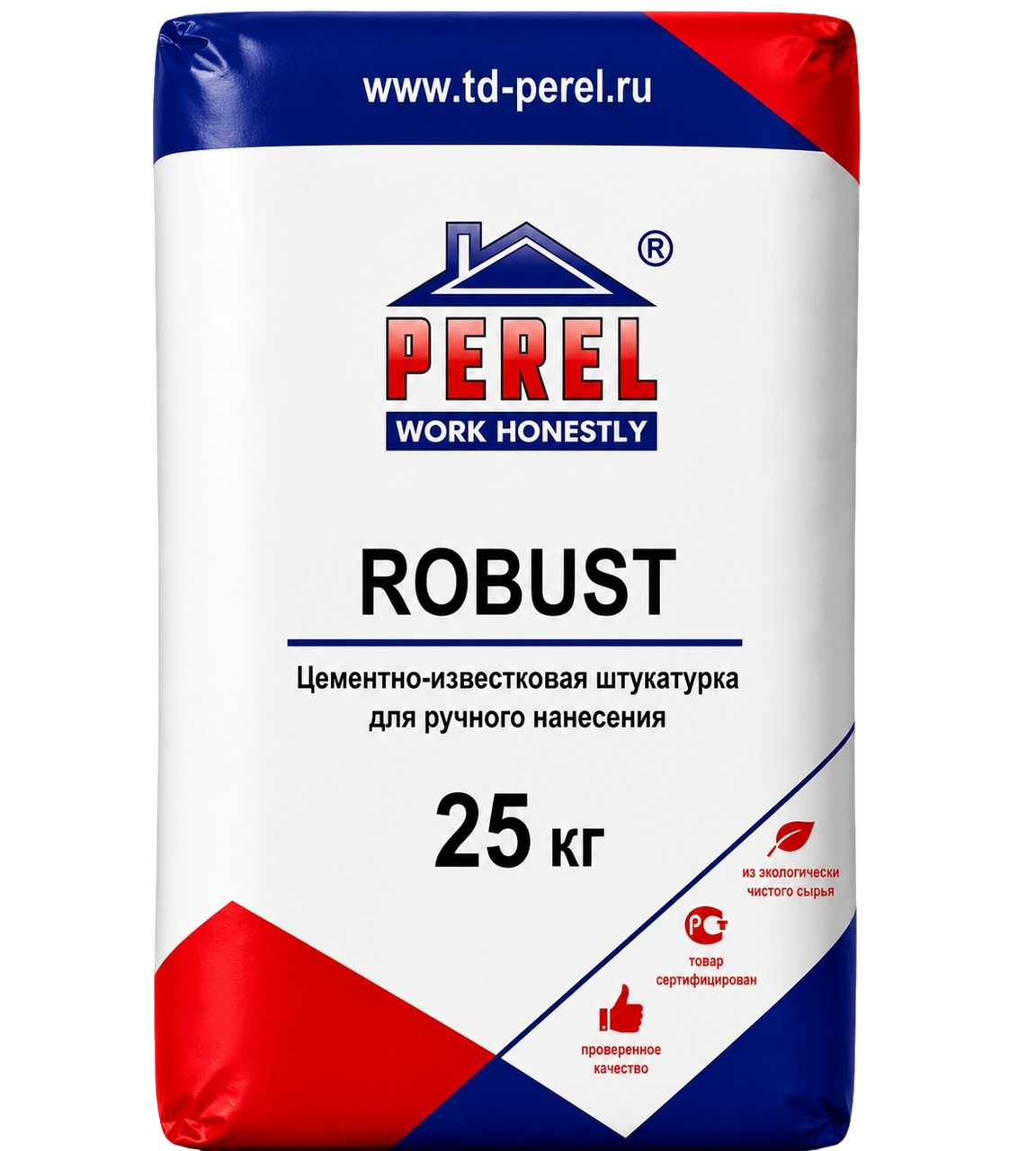 Perel Robust, 25 кг, цементная штукатурка для ручного нанесения Perel Robust, 25 кг, цементная штукатурка для ручного нанесения