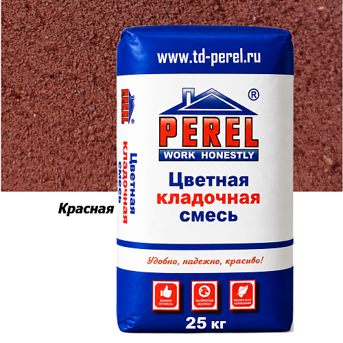 Красная кладочная смесь Perel SL 25 кг Красная кладочная смесь Perel SL 25 кг