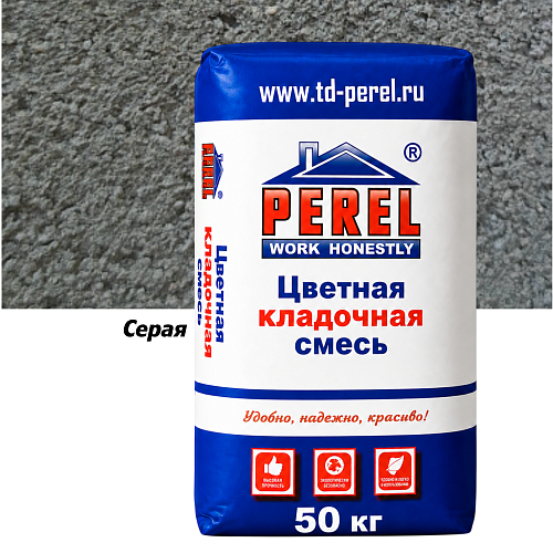 Серая кладочная смесь Perel SL 50 кг Серая кладочная смесь Perel SL 50 кг