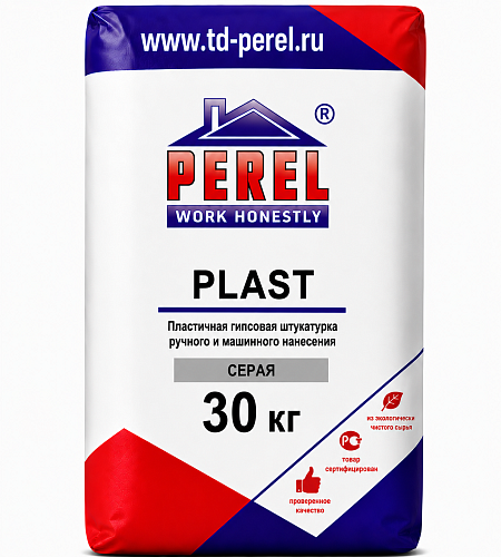 Perel Plast, 30 кг, белая, пластичная гипсовая штукатурка с увеличенным временем жизни Perel Plast, 30 кг, белая, пластичная гипсовая штукатурка с увеличенным временем жизни