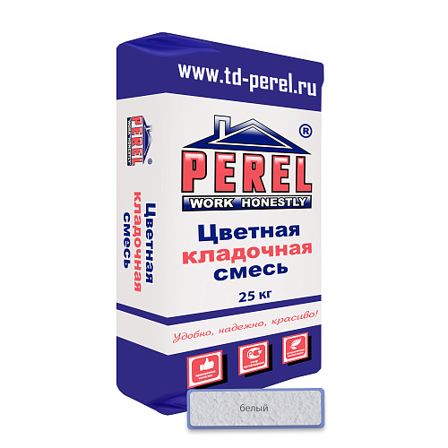 Белая кладочная смесь Perel NL 0105, 25 кг Белая кладочная смесь Perel NL 0105, 25 кг